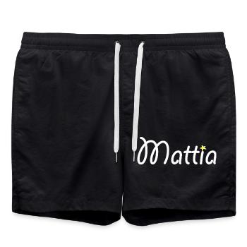 Mattia - Short de bain - noir - Devant - AI Model Male 185 light (185cm)