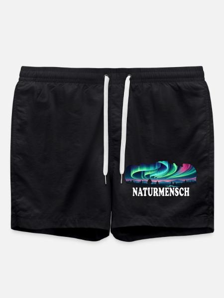 Nature Man Mountains Hiking - Swim Trunks - black