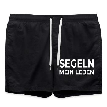 Sail - Swim Trunks - black - Front - AI Model Male 185 light (185cm)