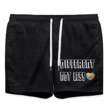 Be Different Heart Puzzle - Short de bain - noir - Devant - AI Model Male 185 light (185cm)