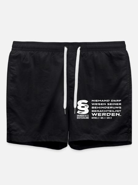 Anti-Discrimination Embassy - Swim Trunks - black