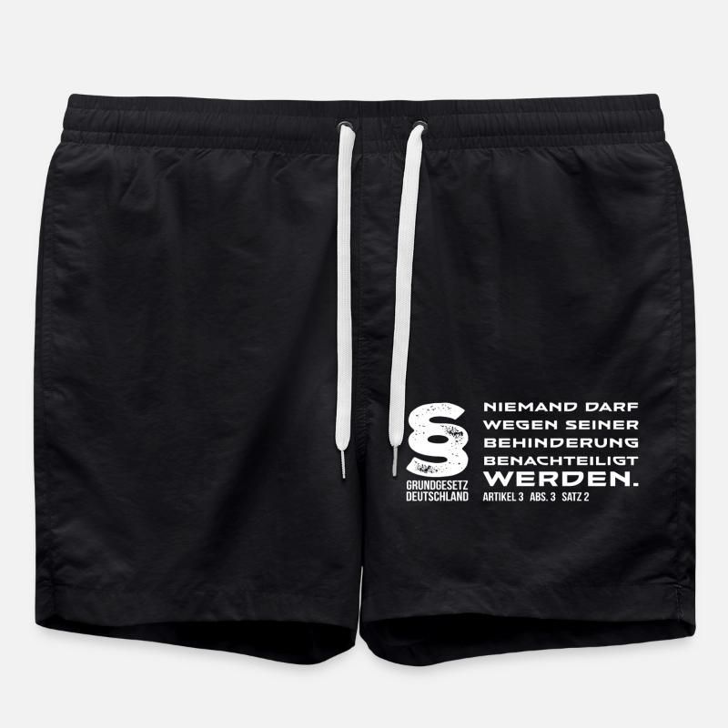 Anti-Discrimination Embassy - Swim Trunks - black