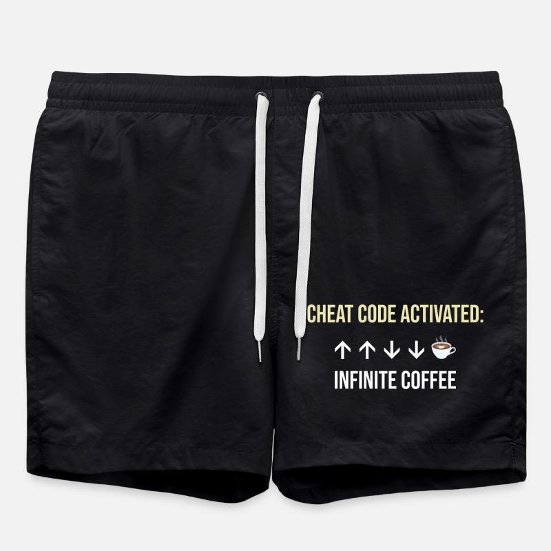 Infinite Coffee Active Cheat Code - Swim Trunks - black