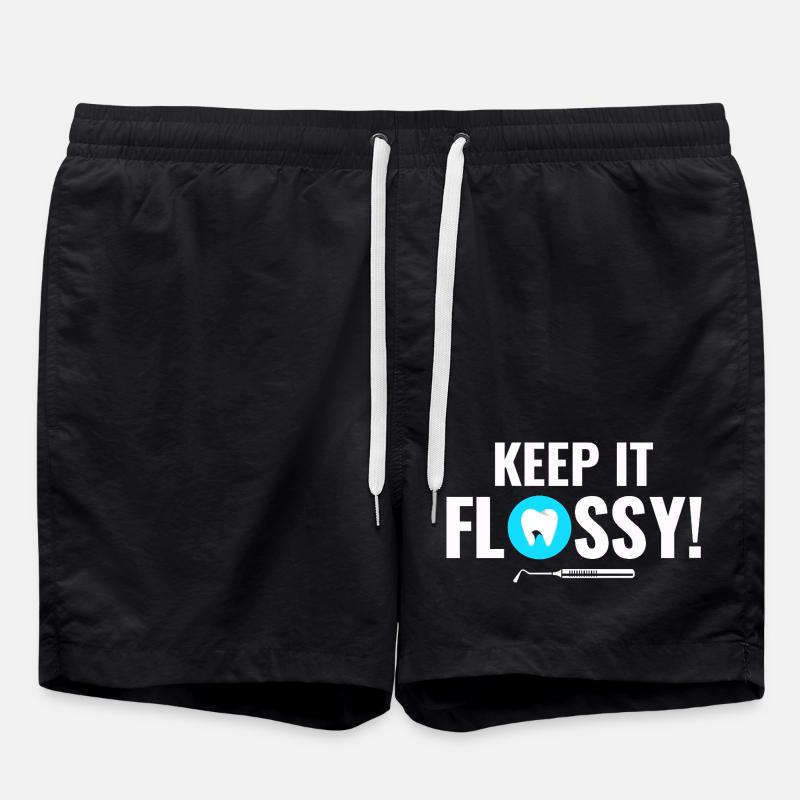 Mouth Engine Care Dentist Team  - Swim Trunks - black