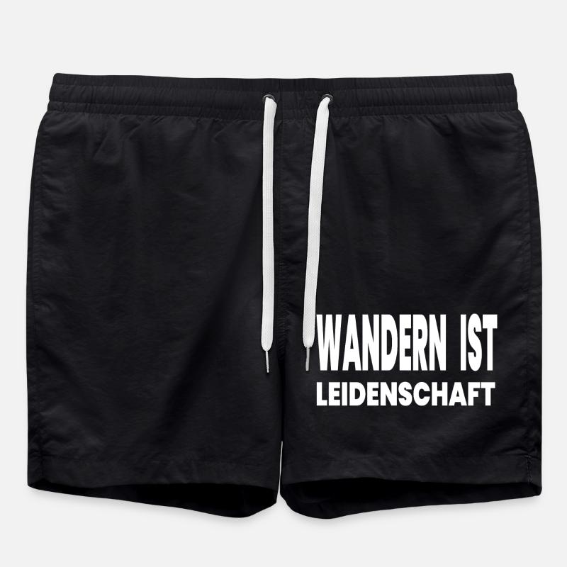 Wandern - Badeshorts - Schwarz