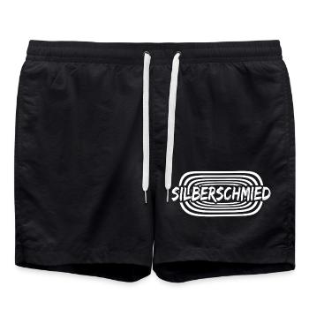 Silberschmied - Badeshorts - Schwarz - Vorne - AI Model Male 185 light (185cm)
