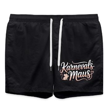 Souris de carnaval Souris de Cologne Souris de carnaval - Short de bain - noir - Devant - AI Model Male 185 light (185cm)
