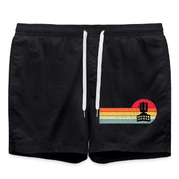 Dortmund U - Badeshorts - Schwarz - Vorne - AI Model Male 185 light (185cm)