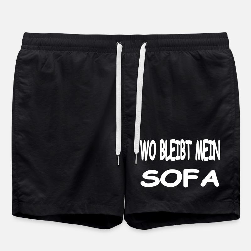 Sofa - Badeshorts - Schwarz