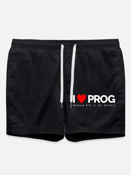 I Love Prog - Swim Trunks - black