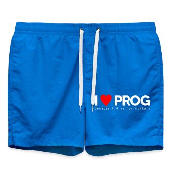 I Love Prog - Swim Trunks - cobalt blue - Front