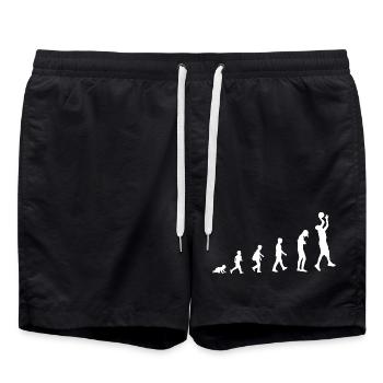 Evolution from baby to basketball player / Sport - Swim Trunks - black - Front - AI Model Male 185 light (185cm)