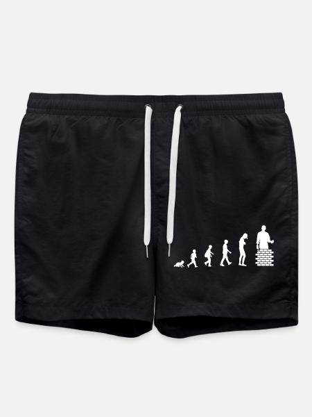 Évolution du bébé au maçon / métier - Short de bain - noir