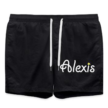 Alexis - Short de bain - noir - Devant - AI Model Male 185 light (185cm)
