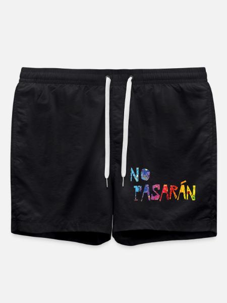 No Pasaran - Swim Trunks - black