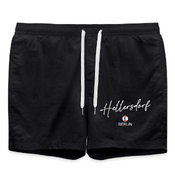 Hellersdorf - Berlin Flag - Berlin Bear - Berli - Swim Trunks - black - Front - AI Model Male 185 light (185cm)