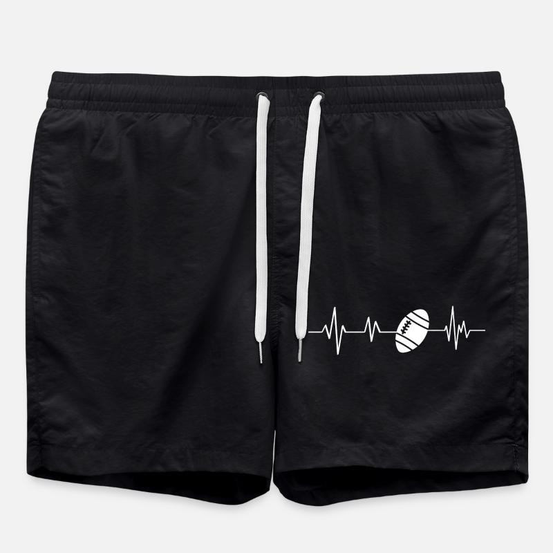 Battement de cœur rugby - Short de bain - noir