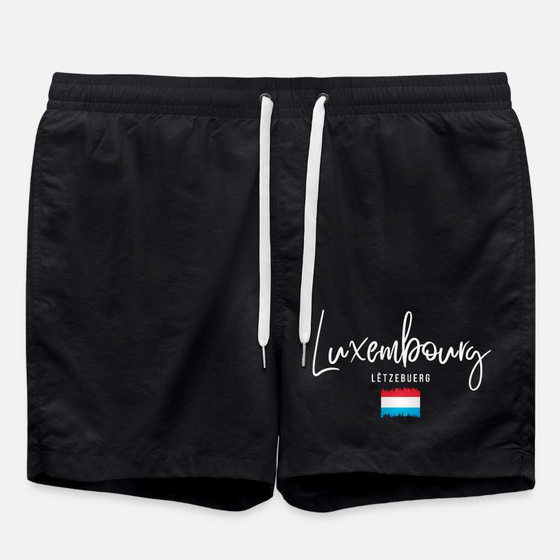 Fabriqué au Luxembourg, racines luxembourgeoises - Short de bain - noir