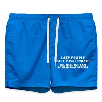 Paresseux? Tout de même ! Chemise drôle de nerd paresseux - Short de bain - cobalt blue - Devant