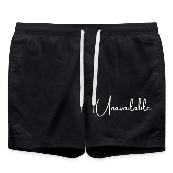 Unavailable | Greysoul Thoughts - Swim Trunks - black - Front - AI Model Male 185 light (185cm)
