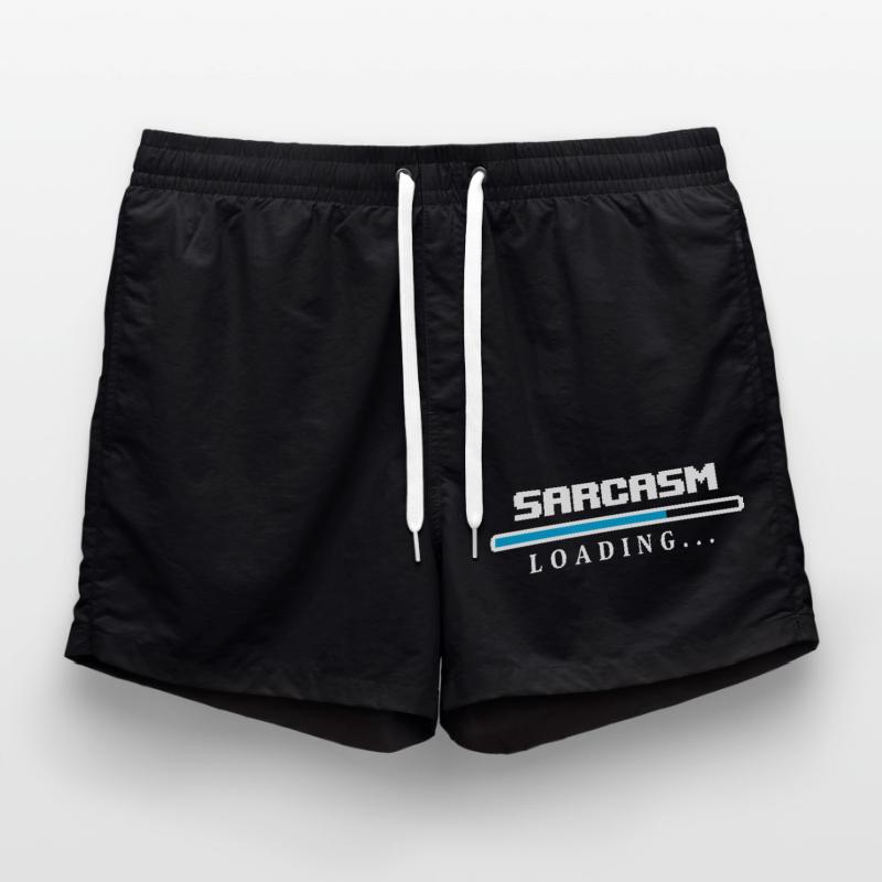 Sarcasm Loading Beam Saying Swim Trunks