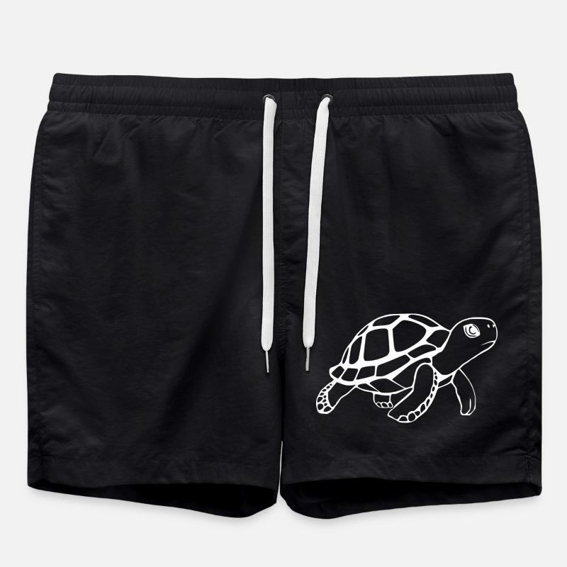 Turtle Turtles - Swim Trunks - black