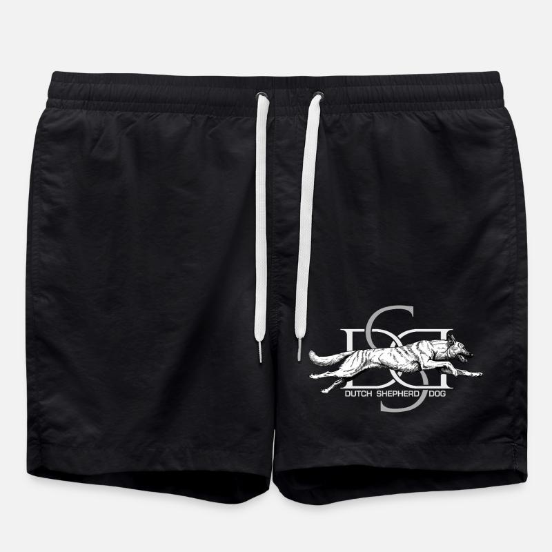 Dutchie - Holländischer Schäferhund - Badeshorts - Schwarz