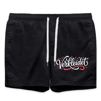 Disguised costume disguise carnival carnival - Swim Trunks - black - Front - AI Model Male 185 light (185cm)
