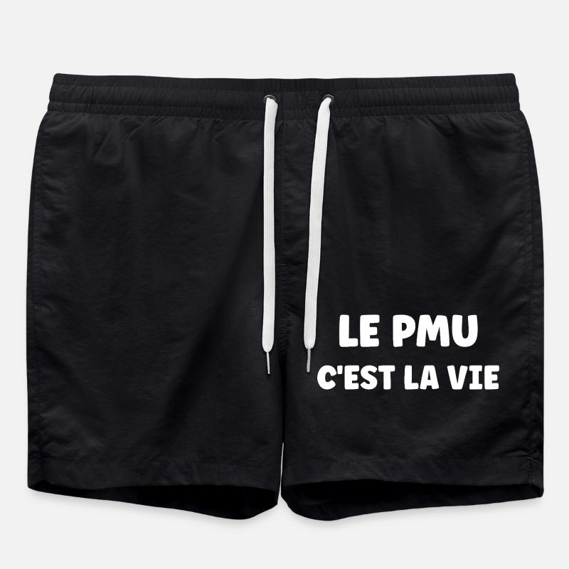 PMU Humor - Swim Trunks - black