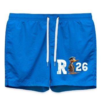 Rente 2026 Ente Rentner Rentnerin Ruhestand Lustig - Badeshorts - Cobalt blue - Vorne