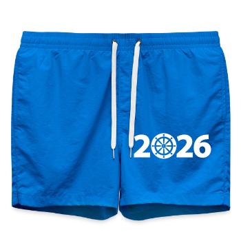 Seafaring 2026, Boating 2026, Captain 2026 - Swim Trunks - cobalt blue - Front
