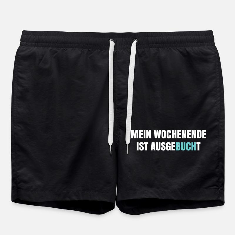 My weekend is booked out - Swim Trunks - black