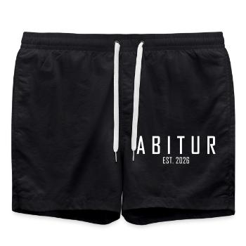 Abitur 2026 - Short de bain - noir - Devant - AI Model Male 185 light (185cm)