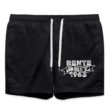 1963 - Swim Trunks - black - Front - AI Model Male 185 light (185cm)