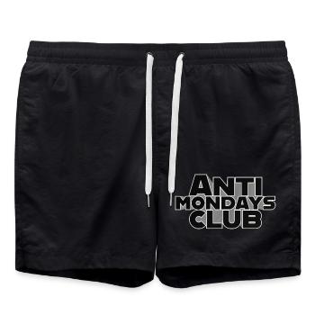 Anti-Mondays Club - 3D Statement - Swim Trunks - black - Front - AI Model Male 185 light (185cm)