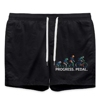 Évolution de la pédale Progress - Short de bain - noir - Devant - AI Model Male 185 light (185cm)