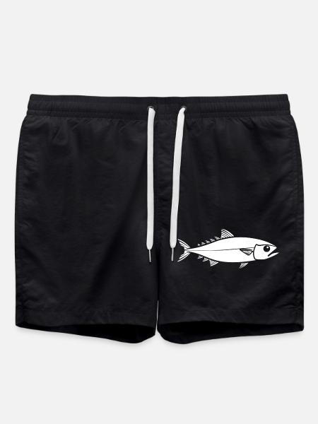 trout - Swim Trunks - black