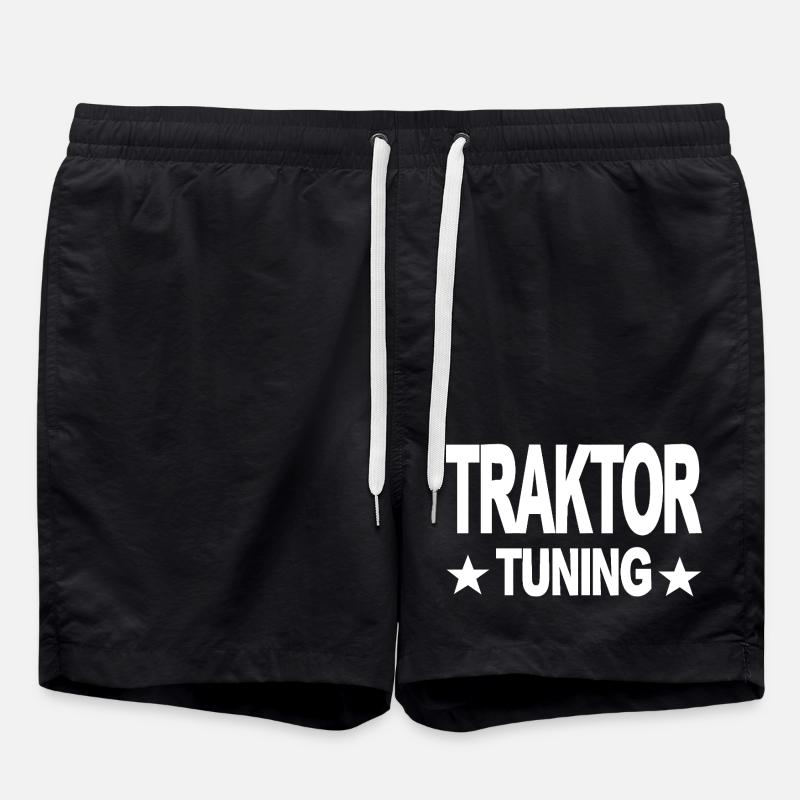 Traktor - Badeshorts - Schwarz