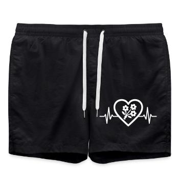 Cœur + Fleuriste – Super Fleuriste - Short de bain - noir - Devant - AI Model Male 185 light (185cm)