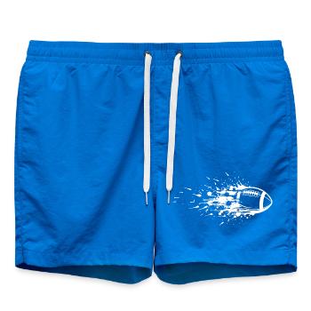 Energetic American Football Art - Swim Trunks - cobalt blue - Front