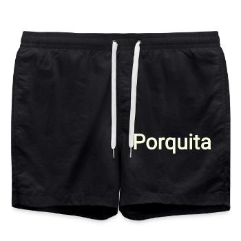 Porquita - Swim Trunks - black - Front - AI Model Male 185 light (185cm)