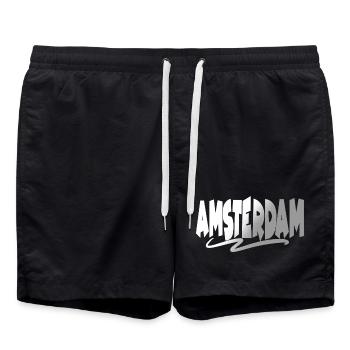 Amsterdam - Short de bain - noir - Devant - AI Model Male 185 light (185cm)