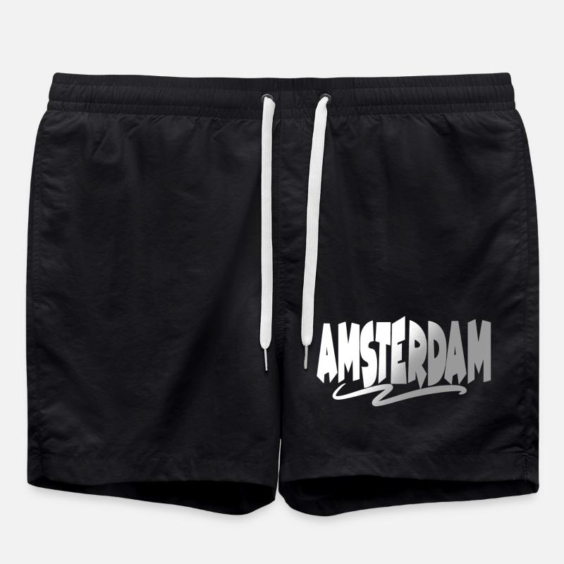 Amsterdam - Badeshorts - Schwarz