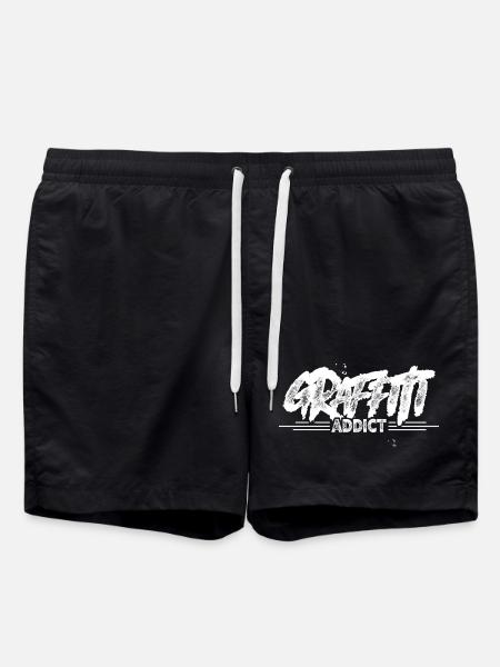 Graffiti - Swim Trunks - black