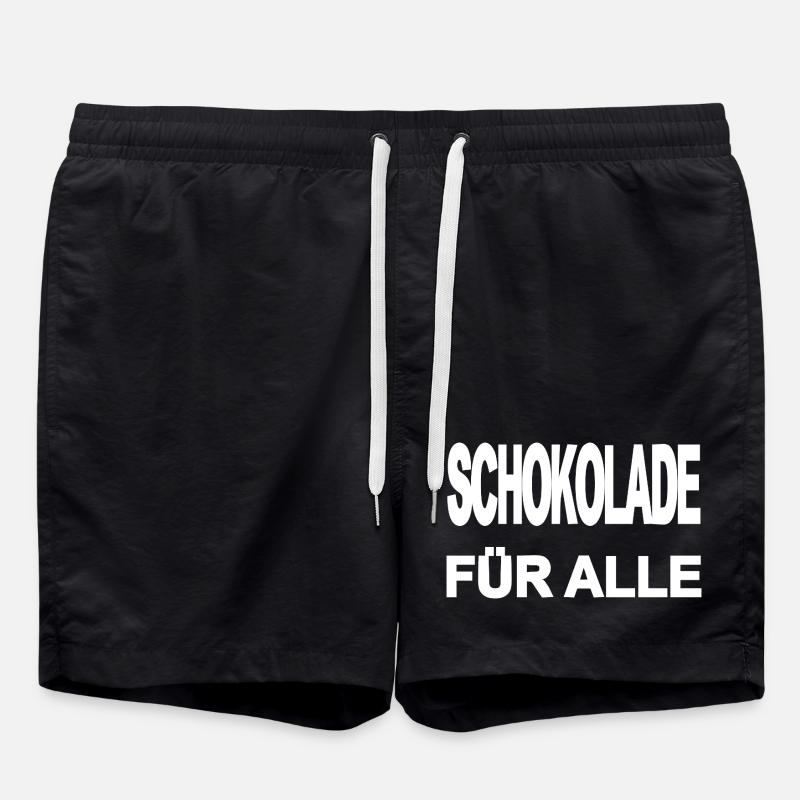 Schokolade - Badeshorts - Schwarz