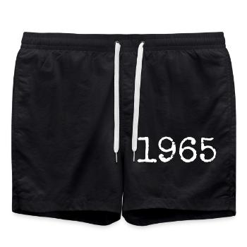 Legendär seit 1965 - Badeshorts - Schwarz - Vorne - AI Model Male 185 light (185cm)