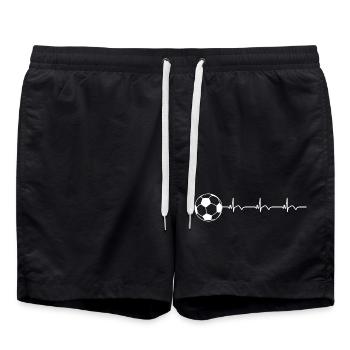 Soccer Soccer Soccer Soccer ECG Battement de cœur - Short de bain - noir - Devant - AI Model Male 185 light (185cm)