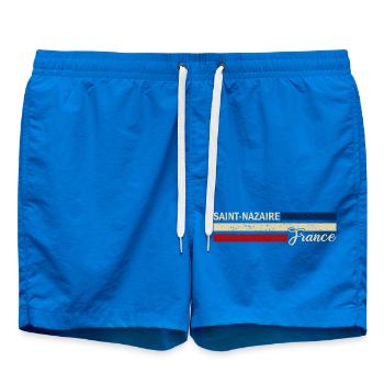 France - Saint-Nazaire - France - Flag - Swim Trunks - cobalt blue - Front