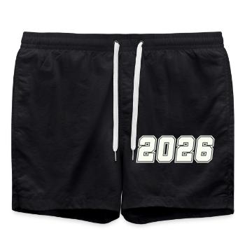 2026 - Swim Trunks - black - Front - AI Model Male 185 light (185cm)
