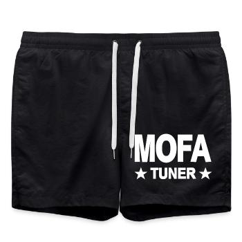 Mobylette - Short de bain - noir - Devant - AI Model Male 185 light (185cm)